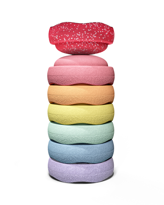 Stapelstein® Special: Original Mini rainbow pastel (6+1 gratis)