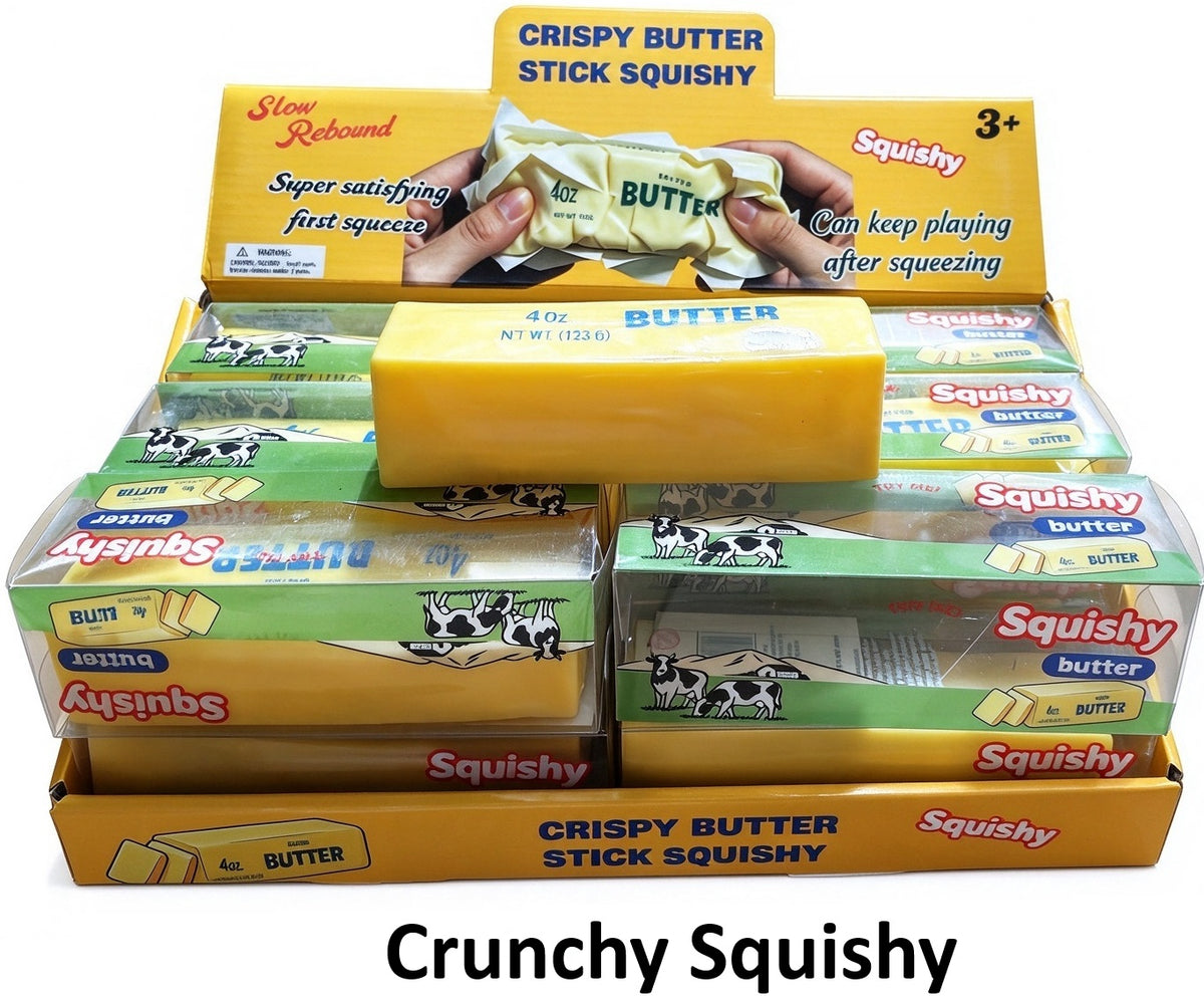 Squishy "Butter" mit Knister-Effekt, 13 cm