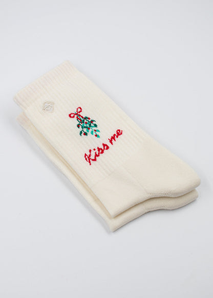 Weihnachtssocken "Mistletoe" von J. Clay für Frauen und Männer