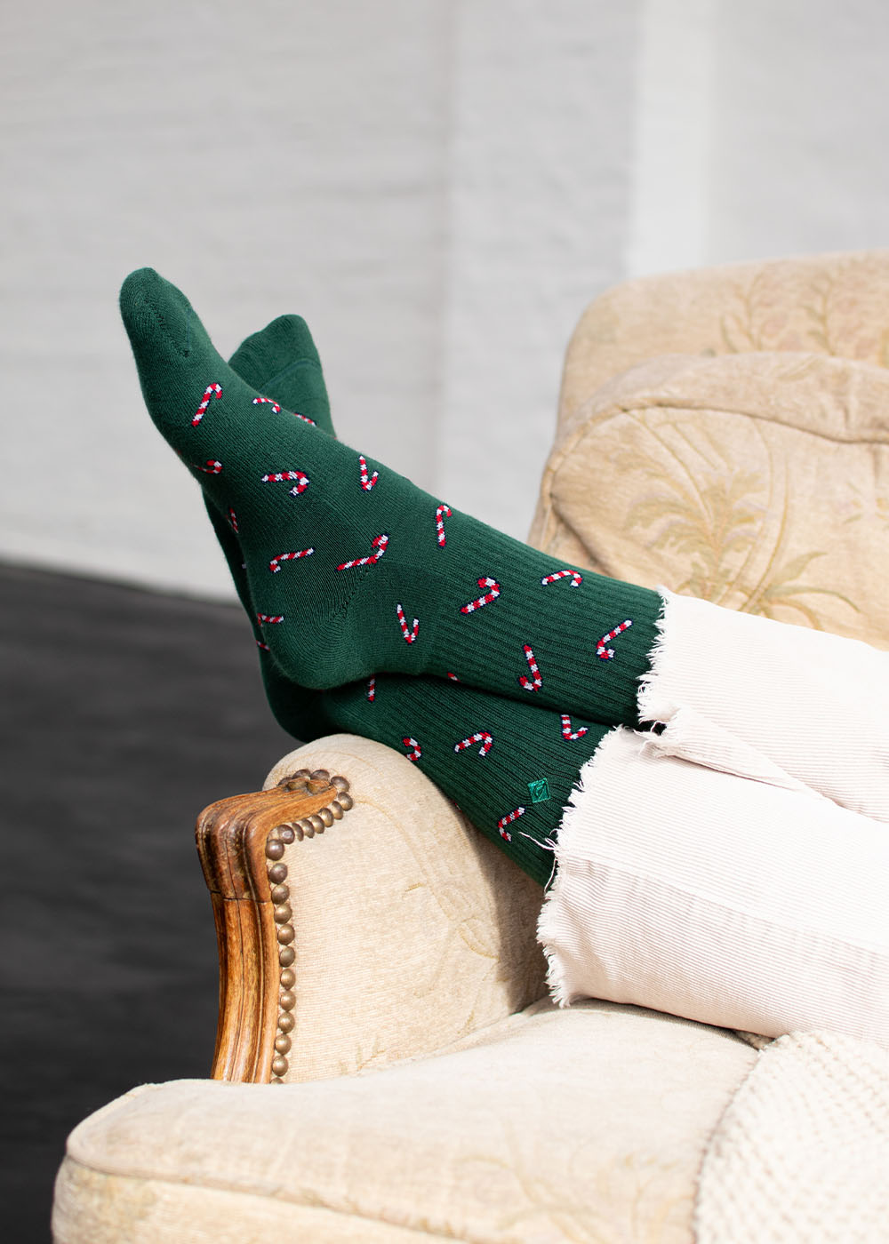 Weihnachtssocken "Candy Cane" von J. Clay für Frauen und Männer