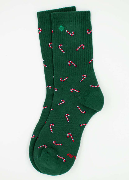 Weihnachtssocken "Candy Cane" von J. Clay für Frauen und Männer