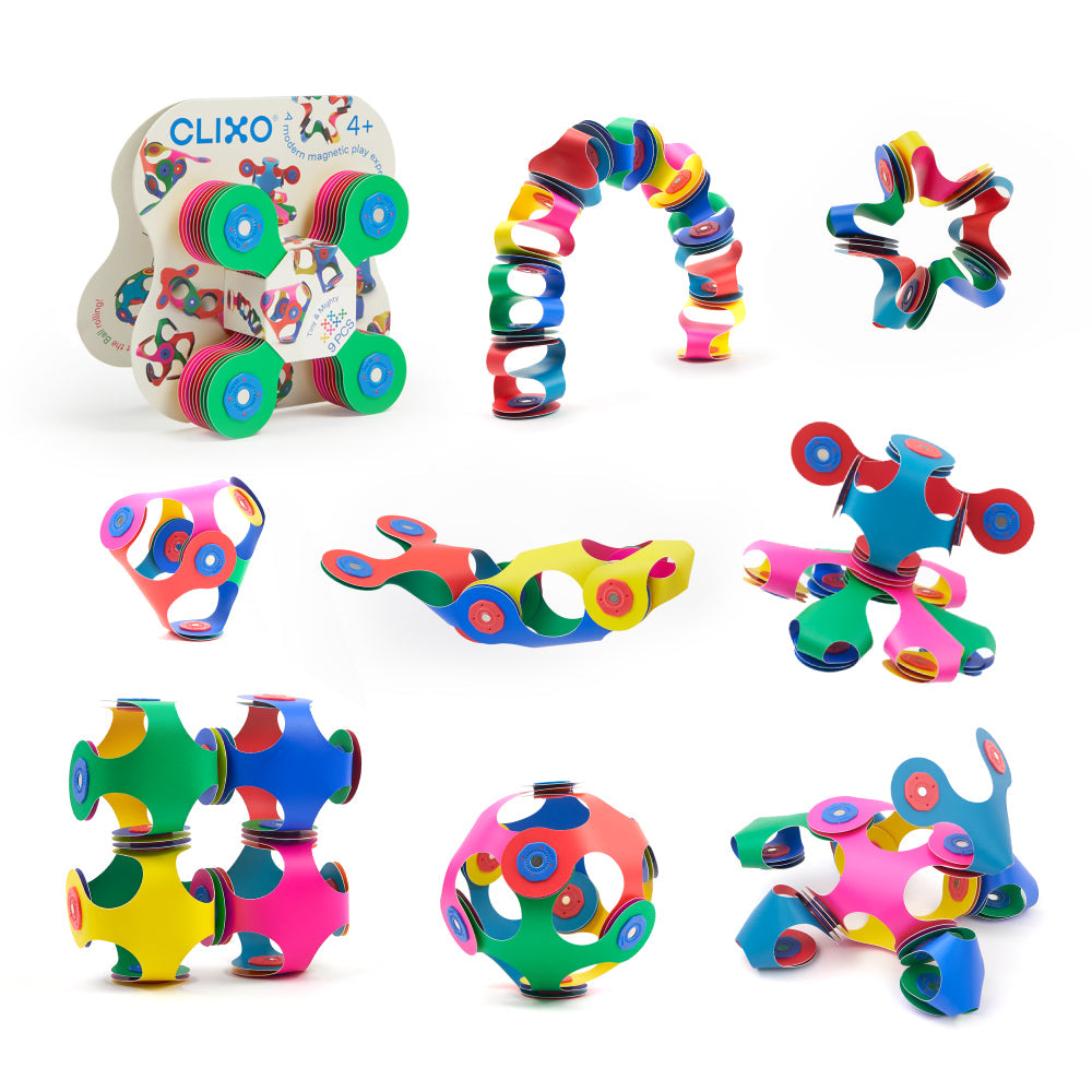 Clixo Tiny & Mighty Magnetspielzeug 9 Teile