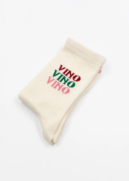 Tennissocken "Vino Vino Vino" von J. Clay für Frauen und Männer