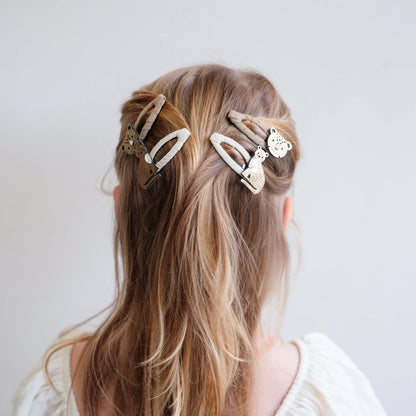Haarspangen mit Leopardenmotiv von Mimi & Lula, 4er Set