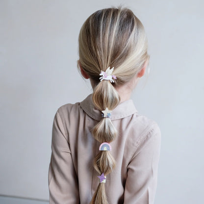 Einhorn-Haargummis von Mimi & Lula, 8er Set
