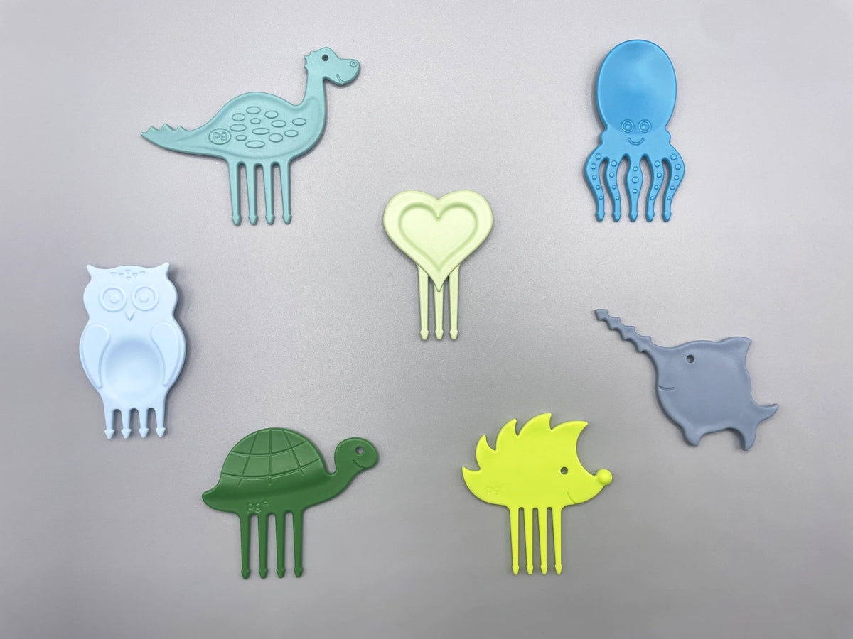 Gemischte Snackpiekser "Splashy Seven" von Pieksi & Griffel, 7er Set
