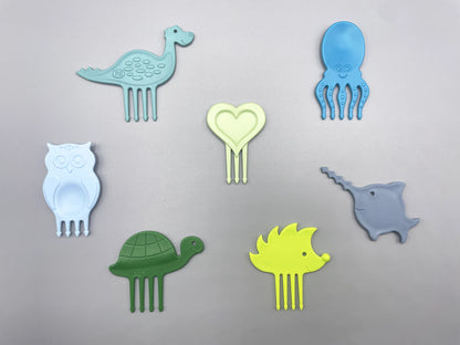 Gemischte Snackpiekser "Splashy Seven" von Pieksi & Griffel, 7er Set