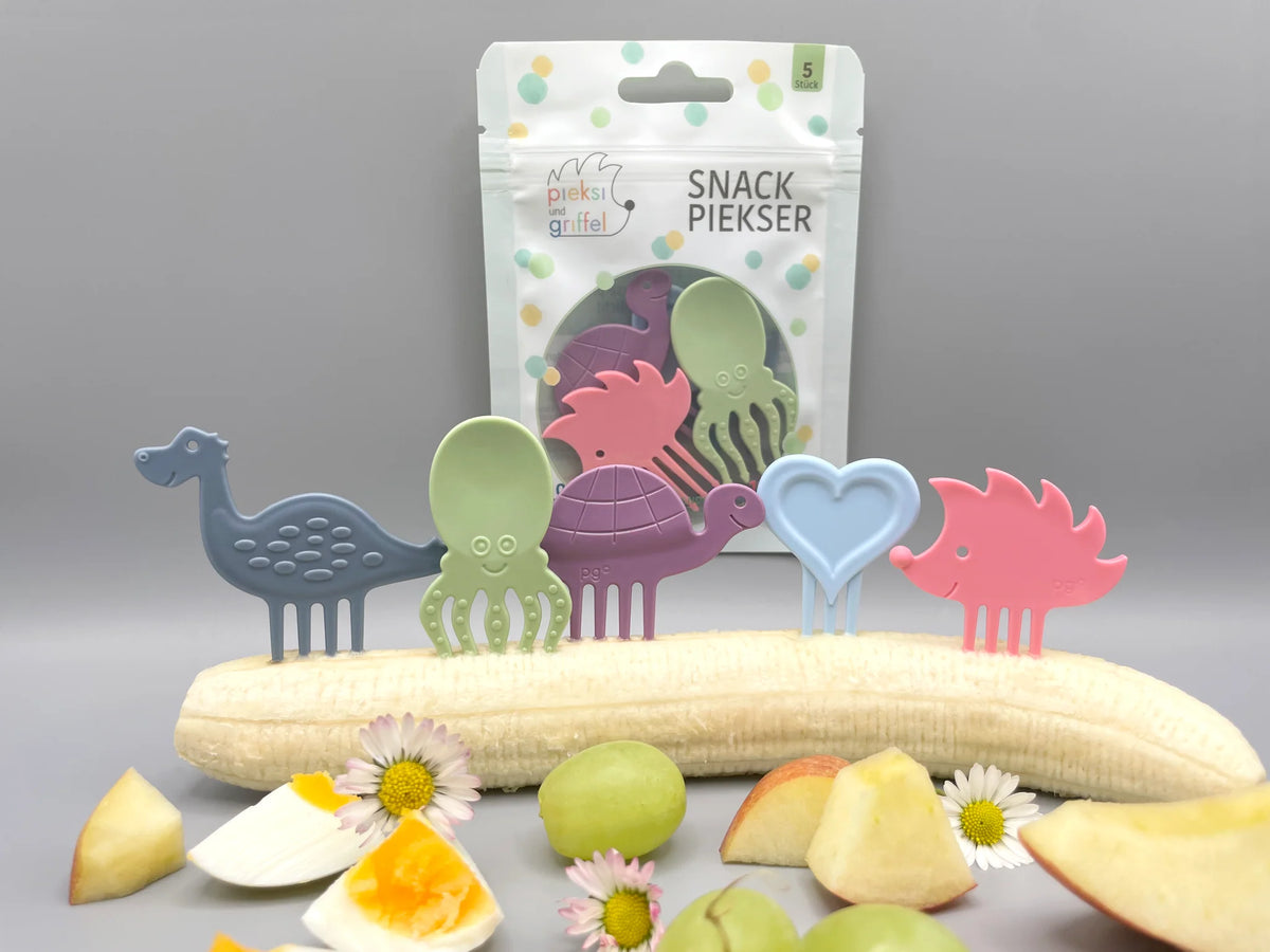 Gemischte Snackpiekser "Pieksi me softly" von Pieksi & Griffel, 5er Set