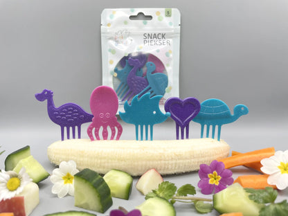 Gemischte Snackpiekser "Glitzi Five" von Pieksi & Griffel, 5er Set