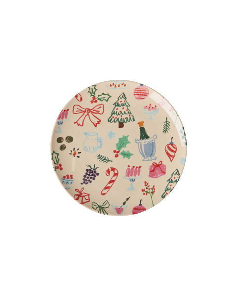 RICE Melamin-Kuchenteller Xmas Galore – Small
