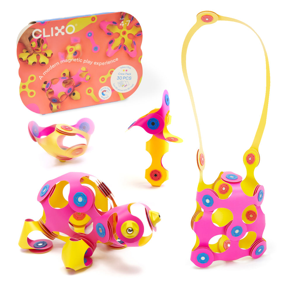 Clixo Crew Pack Pink & Gelb 30 Teile