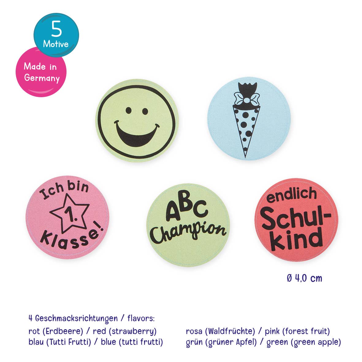 Die Zungentattoos sind eine tolle kleine Geschenkidee für Schulkinder, die Schultüte und den ersten Schultag. 