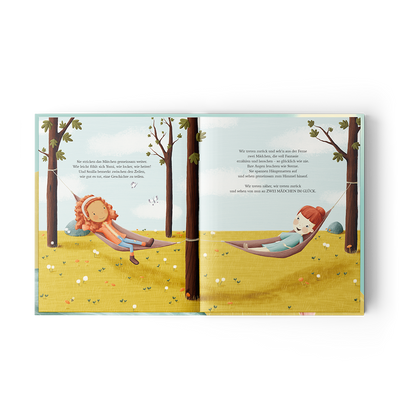 "Zwei Mädchen im Glück" - Kinderbuch aus dem Jupitermond Verlag