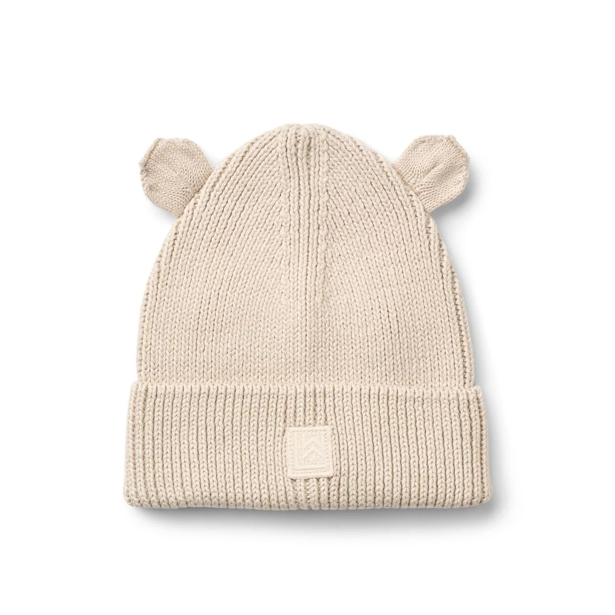 Beige Gina Strickmütze in "Sandy" von Liewood mit Öhrchen