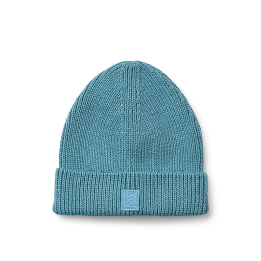 Blaue Ezra Strickmütze in "Oceanview" von Liewood