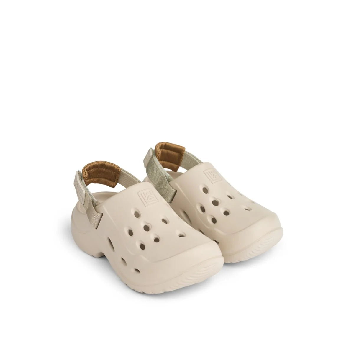 Beige Milas Sandalen/Clogs mit Charms von Liewood, Gr. 25-30