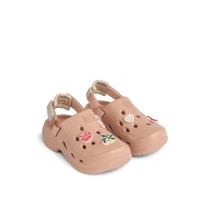Roze Milas sandalen/clogs met charms van Liewood, maat 25-30
