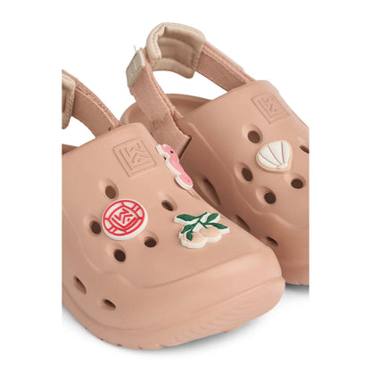 Roze Milas sandalen/clogs met charms van Liewood, maat 25-30