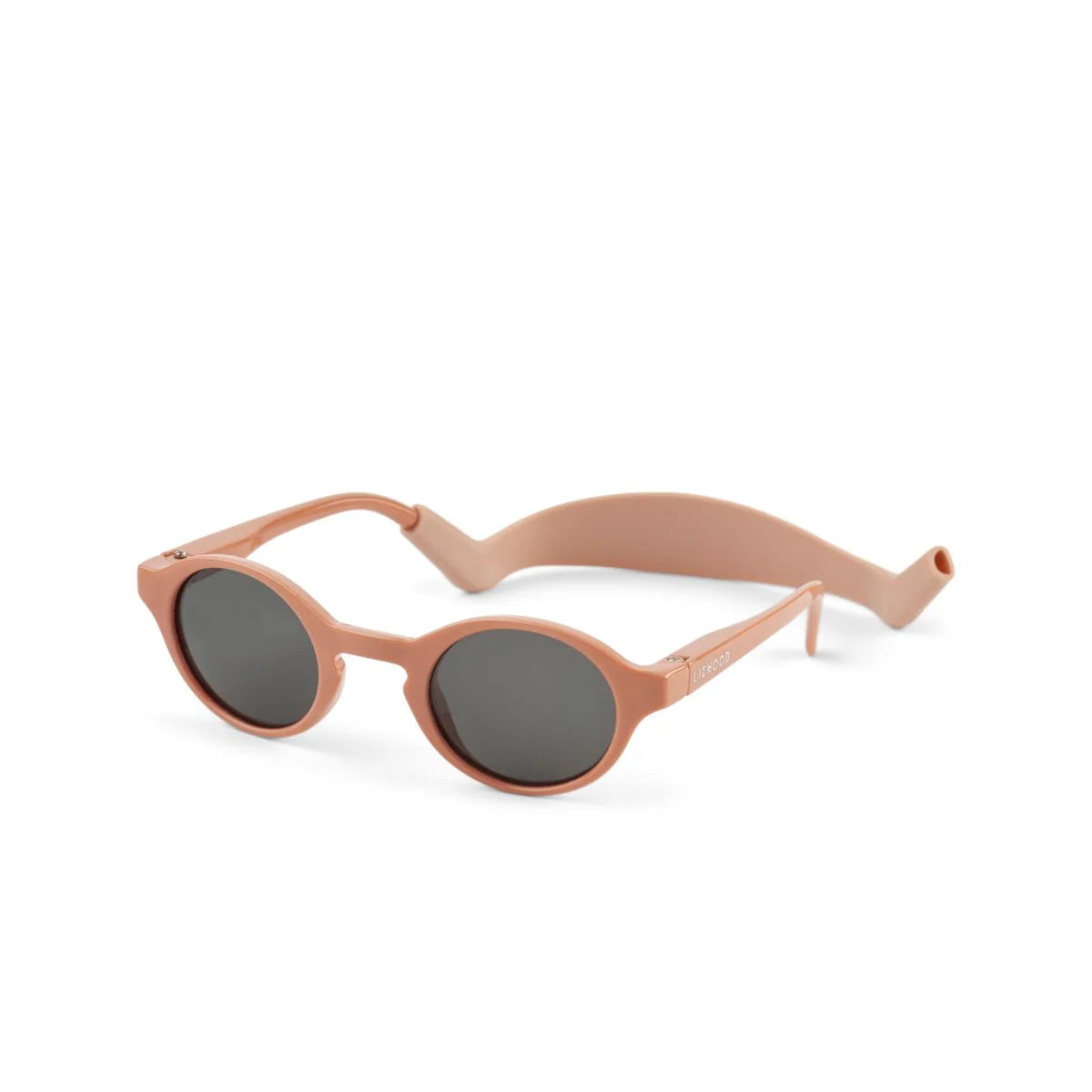 Stacey babyzonnebril met siliconen band van Liewood, kleur: Tuscany Rose