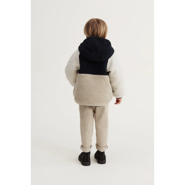 Kuschelige Wendejacke "Jackson Reversible Jacket" von Liewood, whale blue multi mix