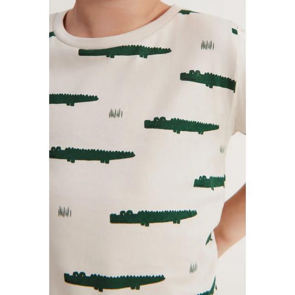 T-Shirt mit Krokodil-Motiv von Liewood, Größe 56-122