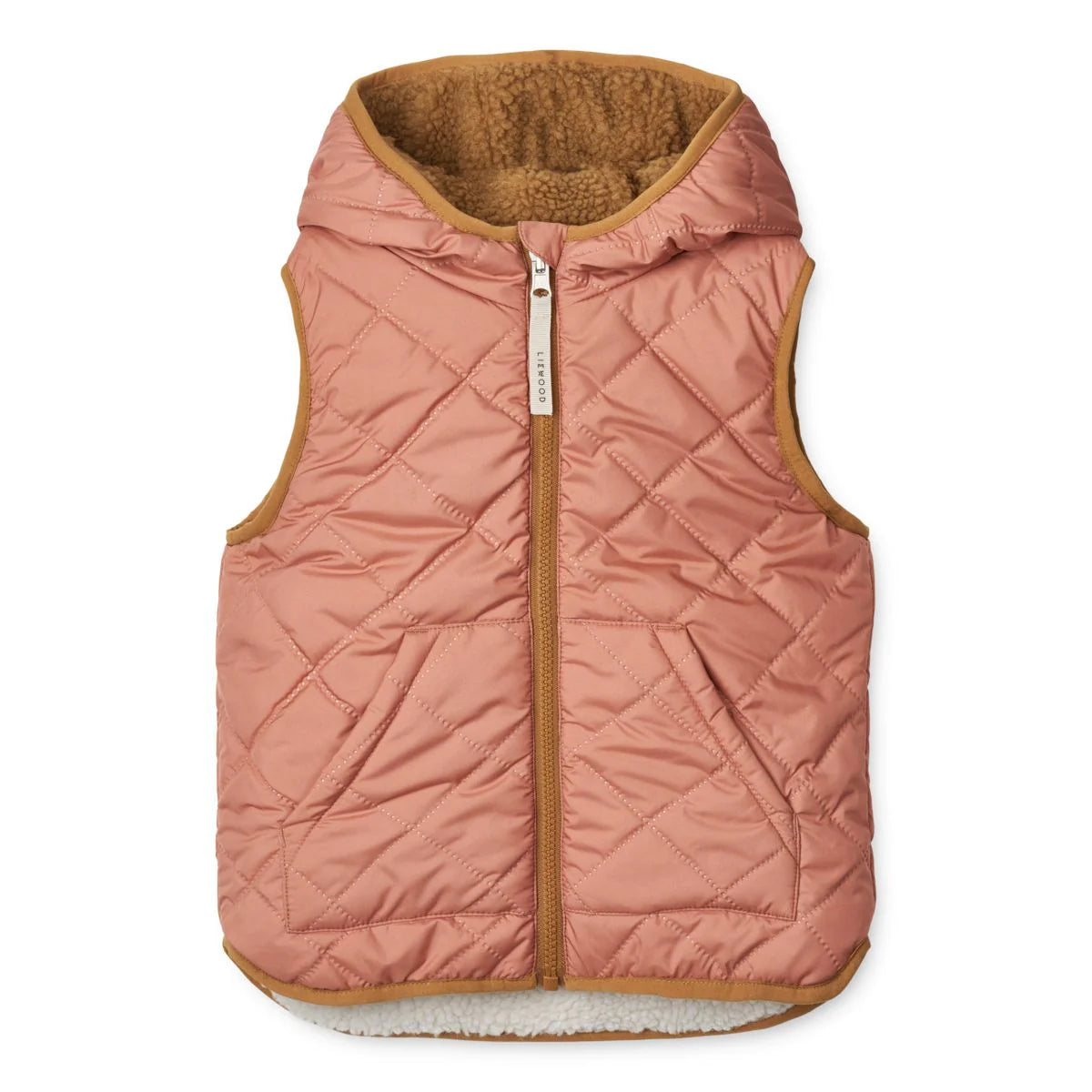 Kuschelige Wendeweste/Steppweste von Liewood, rosa