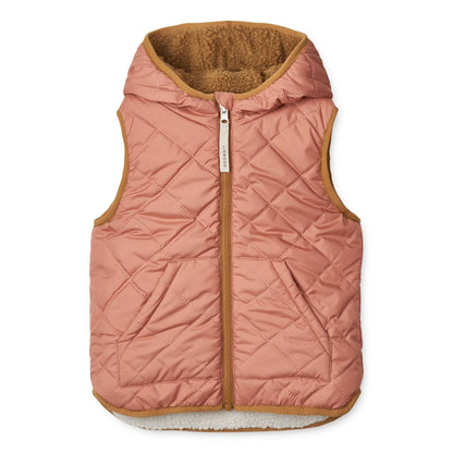 Kuschelige Wendeweste/Steppweste von Liewood, rosa