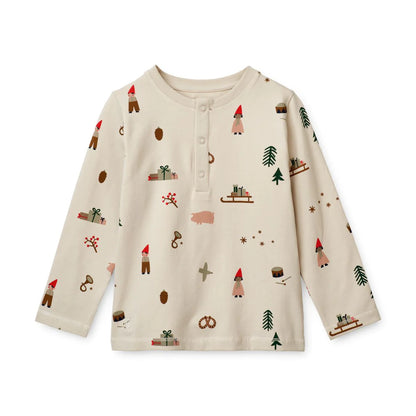 Kuscheliger Weihnachtsschlafanzug für Kinder von Größe 86-122, Liewood