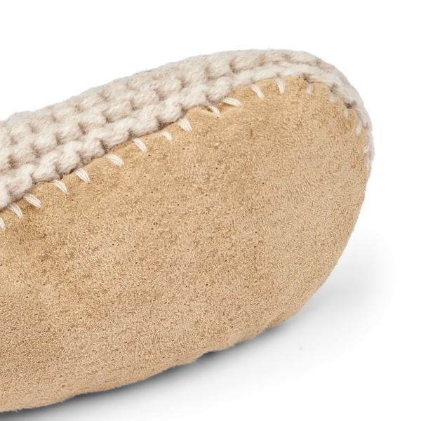 Beige, kuschelige Strickschuhe für Babys von Liewood