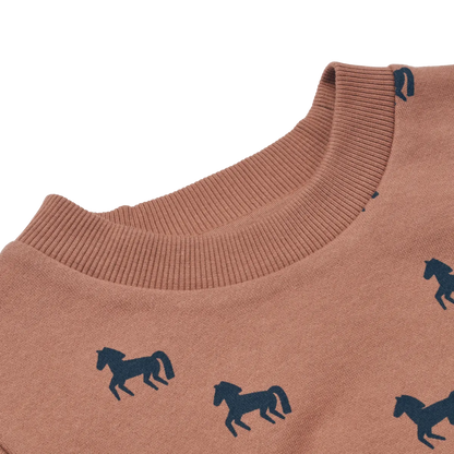 Oberteil "Thora Printed Sweatshirt" mit Pferde-Motiv von Liewood, Größe 56-122