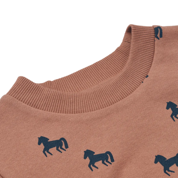 Oberteil "Thora Printed Sweatshirt" mit Pferde-Motiv von Liewood, Größe 56-122