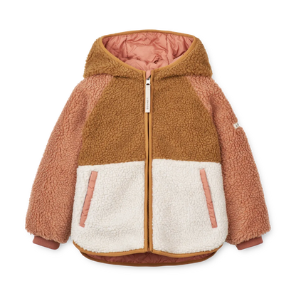 Kuschelige Wendejacke "Jackson Reversible Jacket" von Liewood, tuscany rose mix