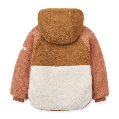 Kuschelige Wendejacke "Jackson Reversible Jacket" von Liewood, tuscany rose mix