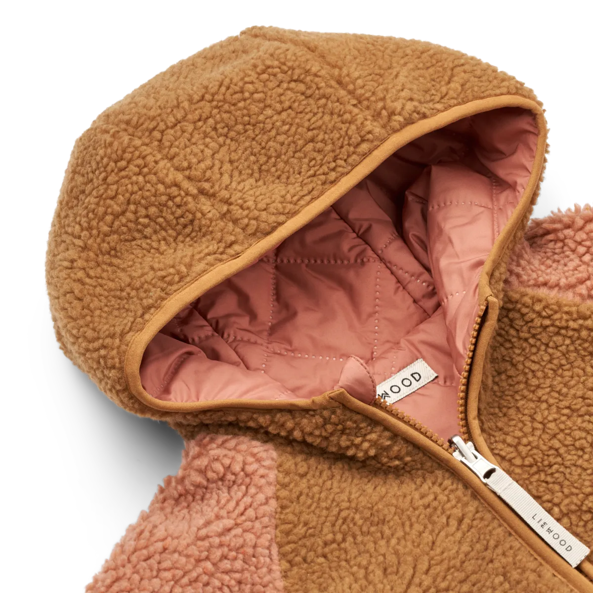 Kuschelige Wendejacke "Jackson Reversible Jacket" von Liewood, tuscany rose mix