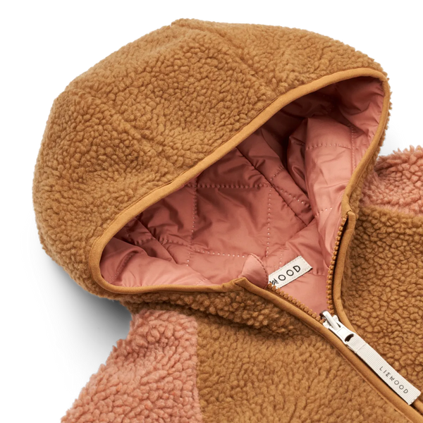 Kuschelige Wendejacke "Jackson Reversible Jacket" von Liewood, tuscany rose mix