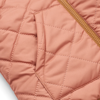 Kuschelige Wendejacke "Jackson Reversible Jacket" von Liewood, tuscany rose mix