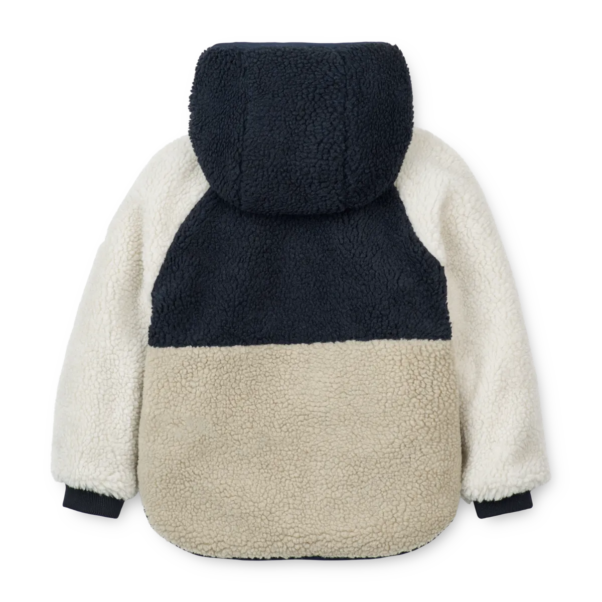 Kuschelige Wendejacke "Jackson Reversible Jacket" von Liewood, whale blue multi mix