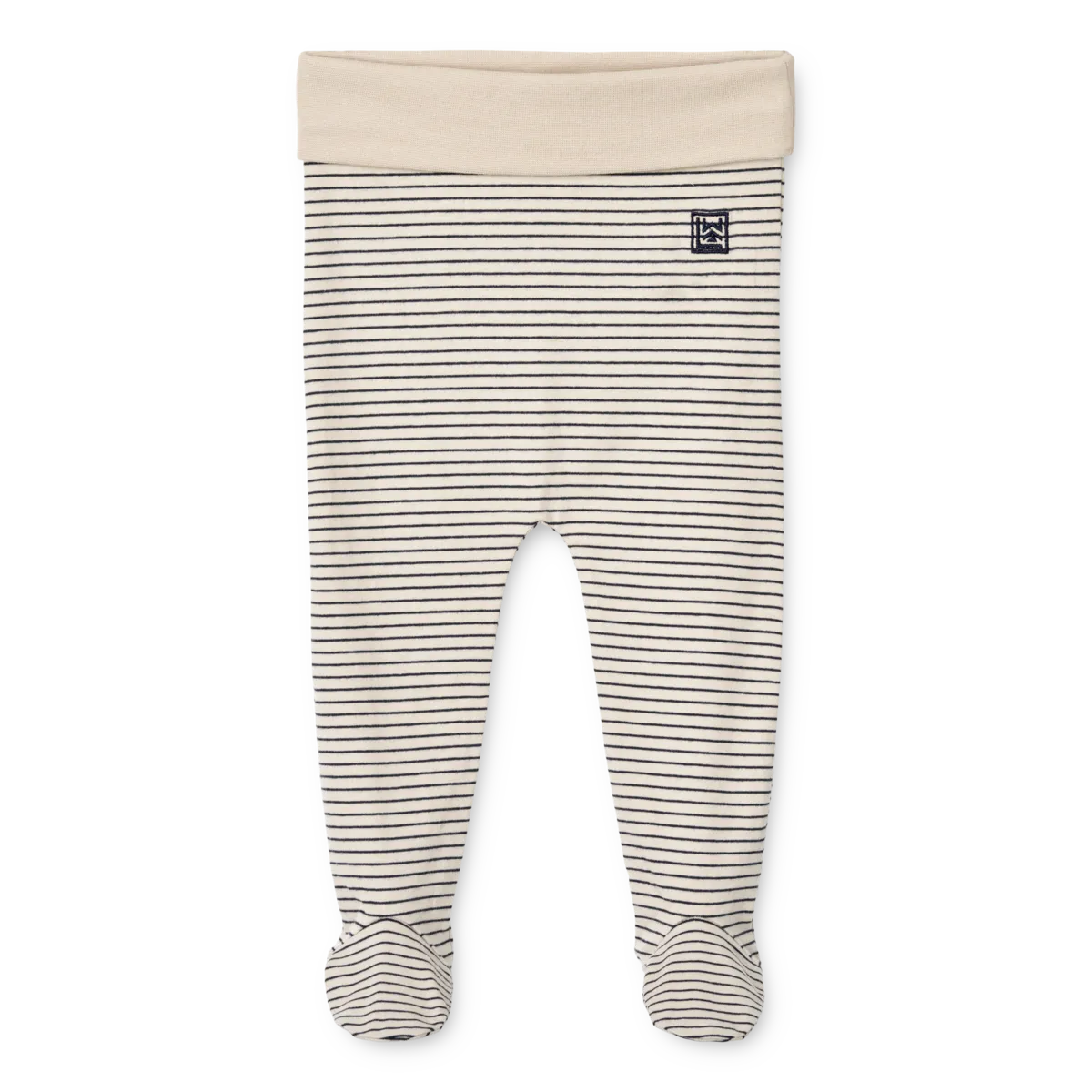 Blaue gestreifte Leggins von Liewood, Größe 56-68