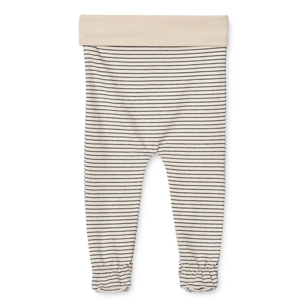Blaue gestreifte Leggins von Liewood, Größe 56-68