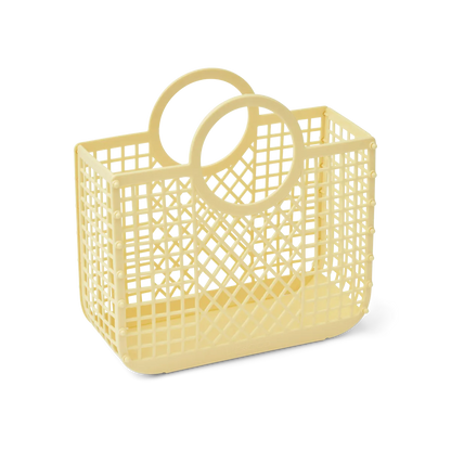 Samantha" Korb - kleine Tasche von Liewood, Pastellgelb/"Lemonade"