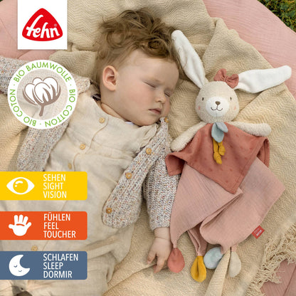 "Hase" Schmusetuch als Einschlafhilfe & Kuscheltuch von Fehn