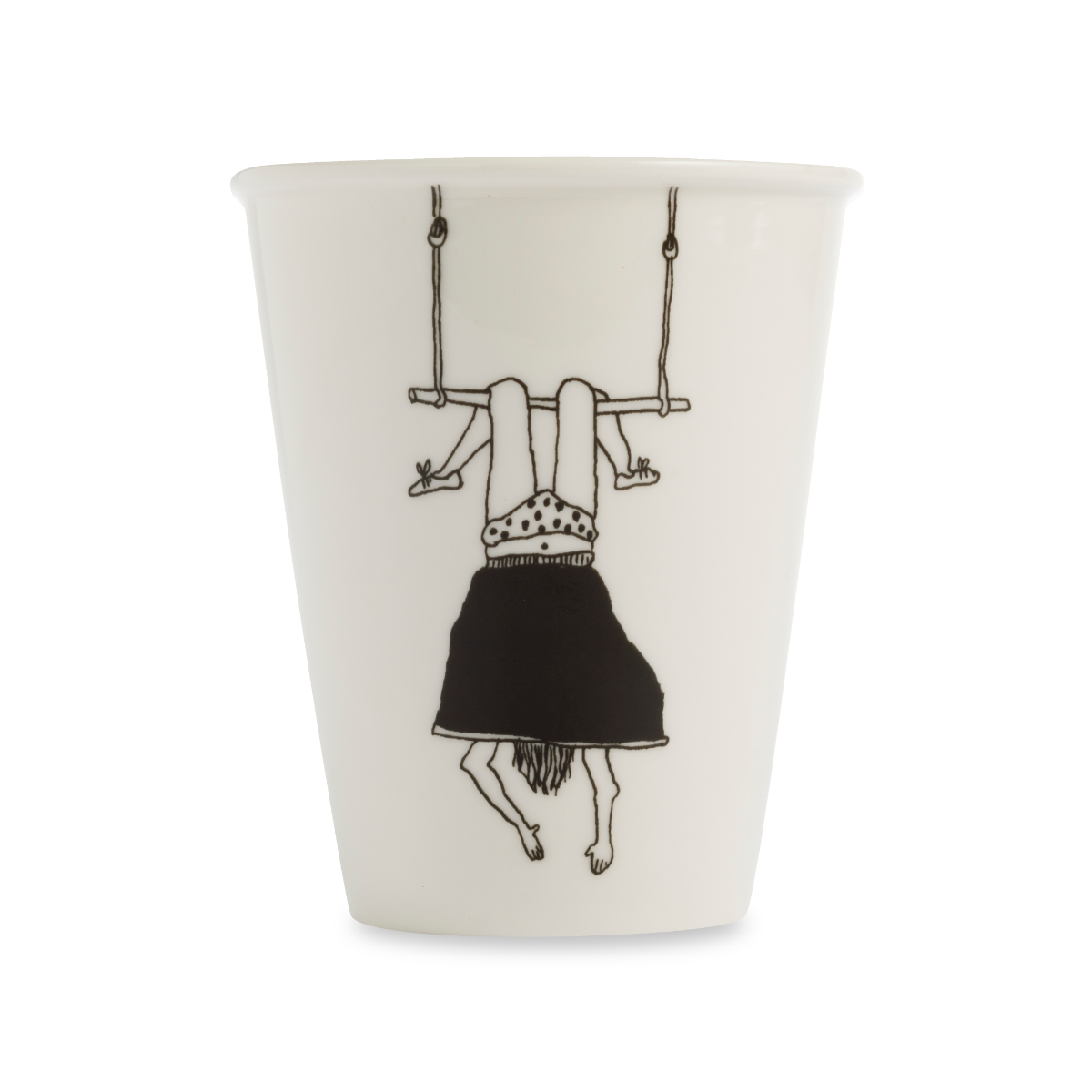 Tasse "Trapezmädchen" aus Porzellan von Helen B