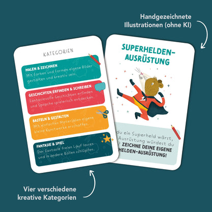 "Starke Ideen" - Kreativität von Kindern fördern - Ideenkarten von Rüsselfuchs