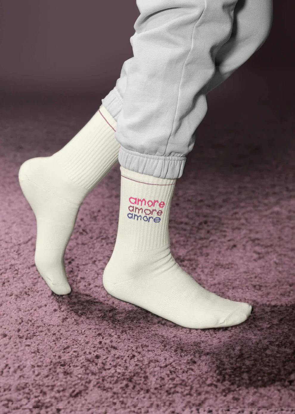 Tennissocken "Amore Amore" von J. Clay für Frauen und Männer