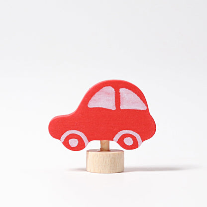 Rotes Auto - Steckfigur von Grimm´s - perfekt für den Festtagsring