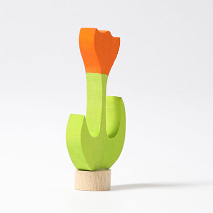 Orange Tulpe - Steckfigur von Grimm´s - perfekt für den Festtagsring