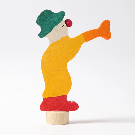 Clown mit Trompete - Steckfigur von Grimm´s - perfekt für den Festtagsring
