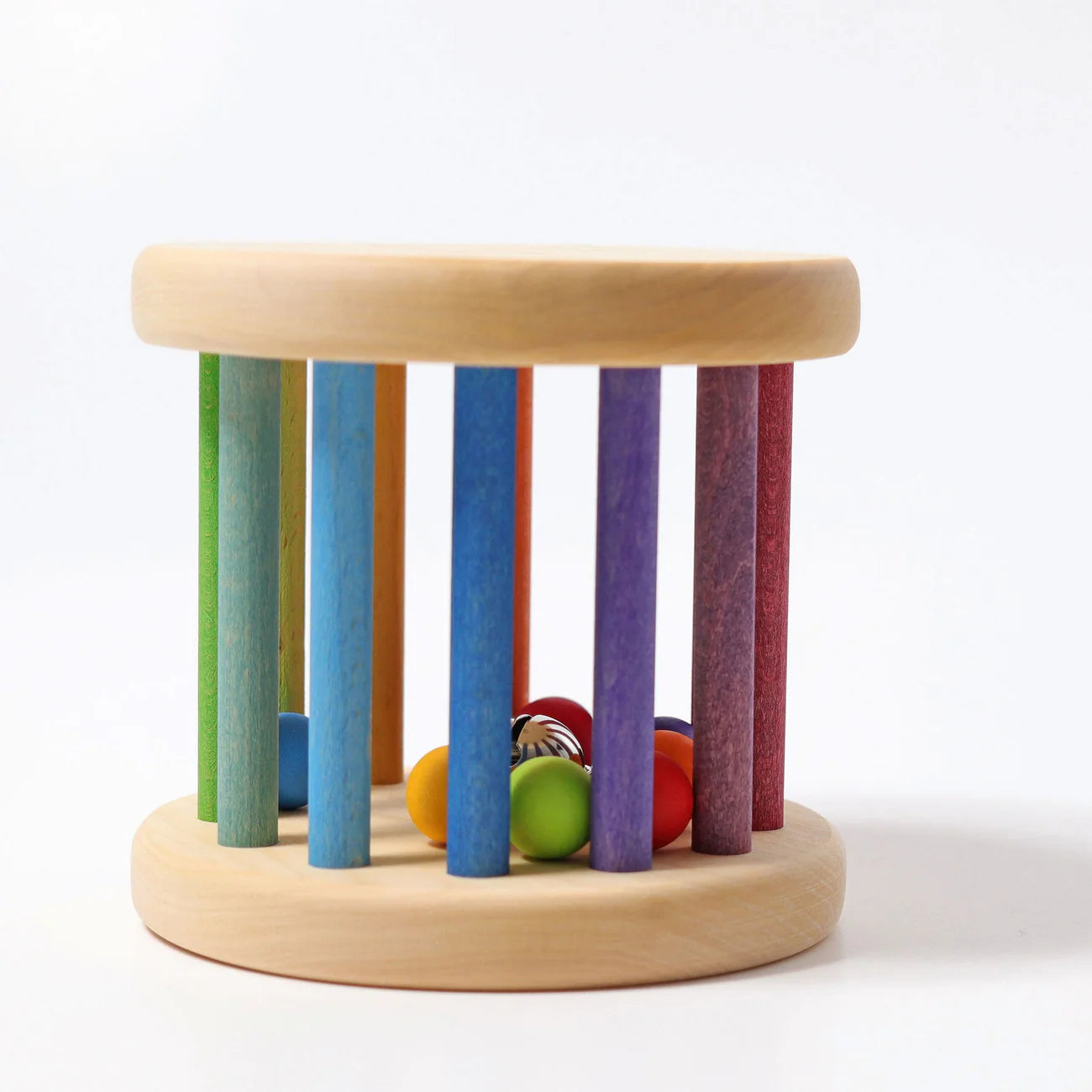 Babyspielzeug "Regenbogen Babyroller" aus Holz von Grimms