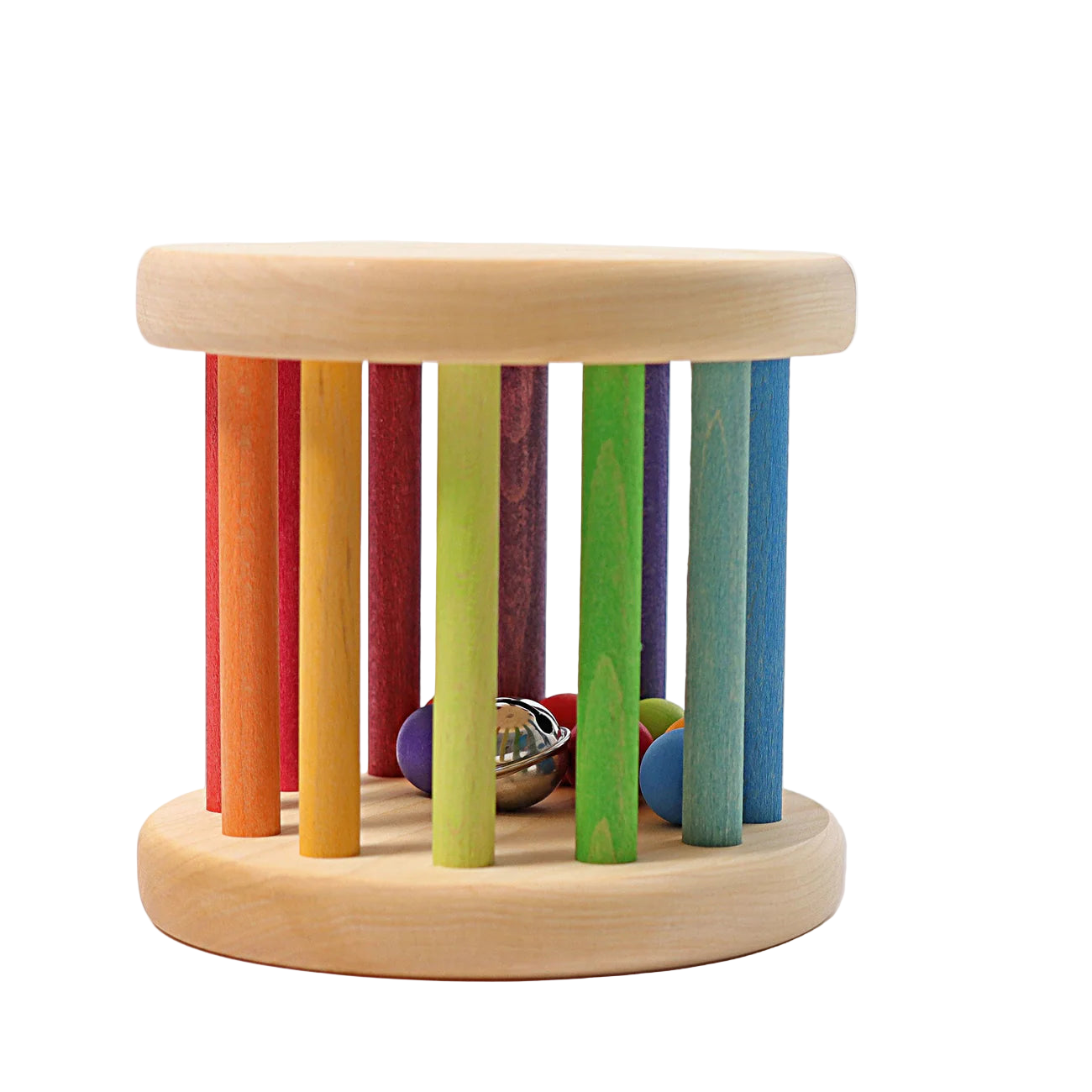 Babyspielzeug "Regenbogen Babyroller" aus Holz von Grimms