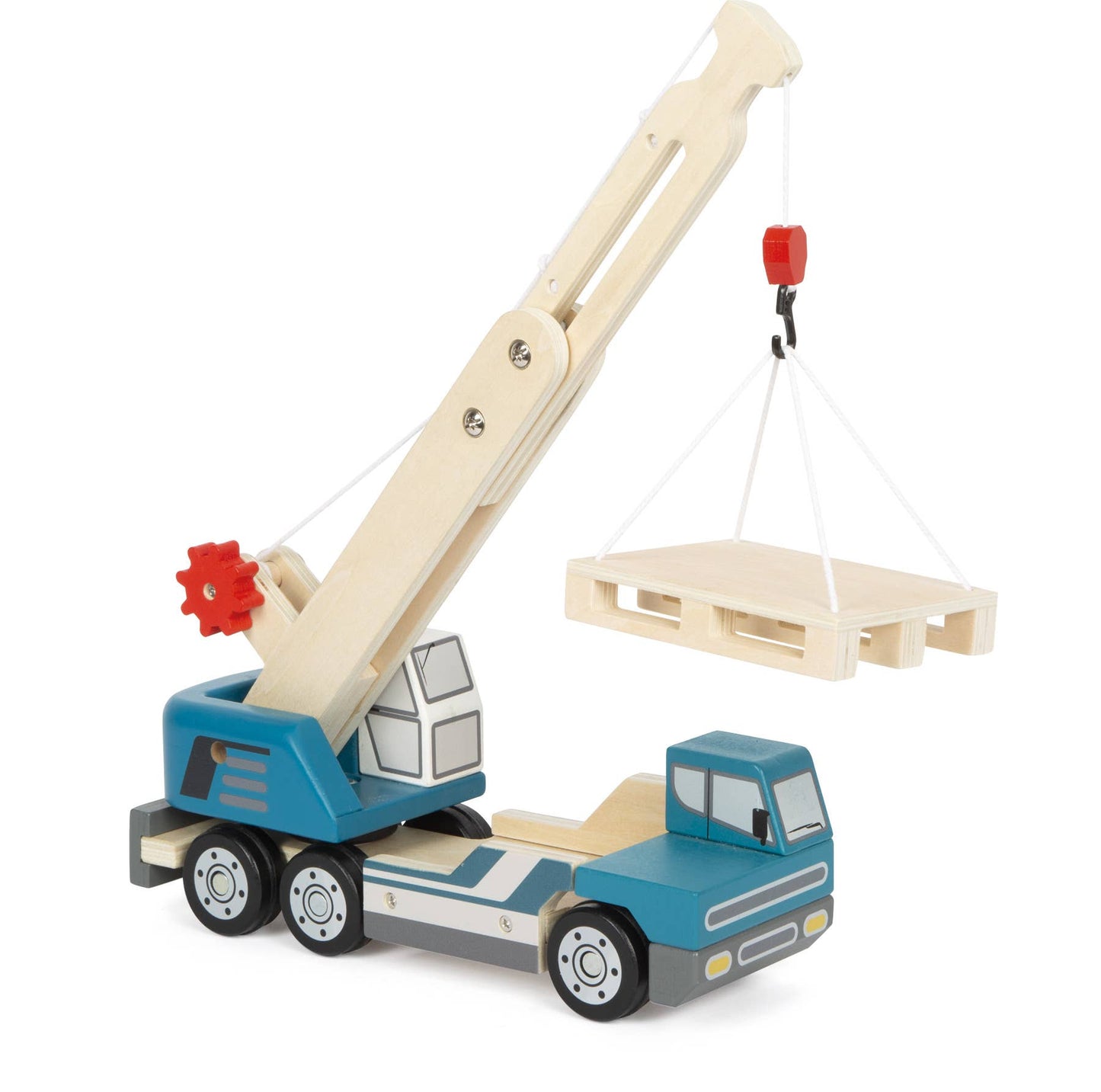 Kranwagen Kinderspielzeug aus Holz von Small Foot